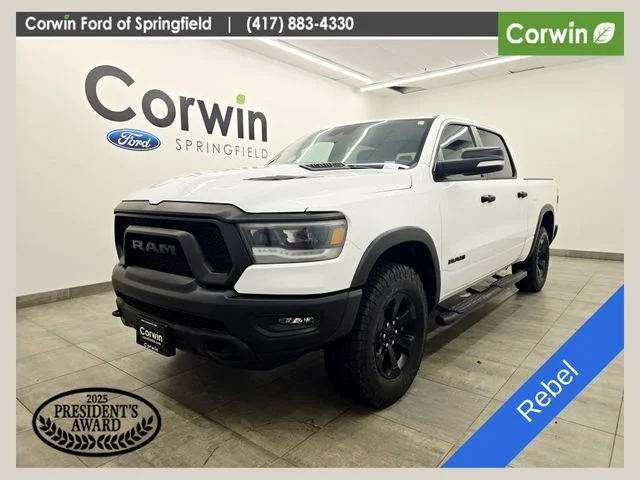 Used 2021 Bright White Clearcoat Ram Rebel image 1