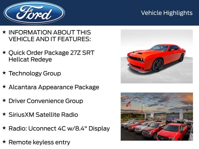 Used 2022 Orange Dodge SRT Hellcat Redeye image 4