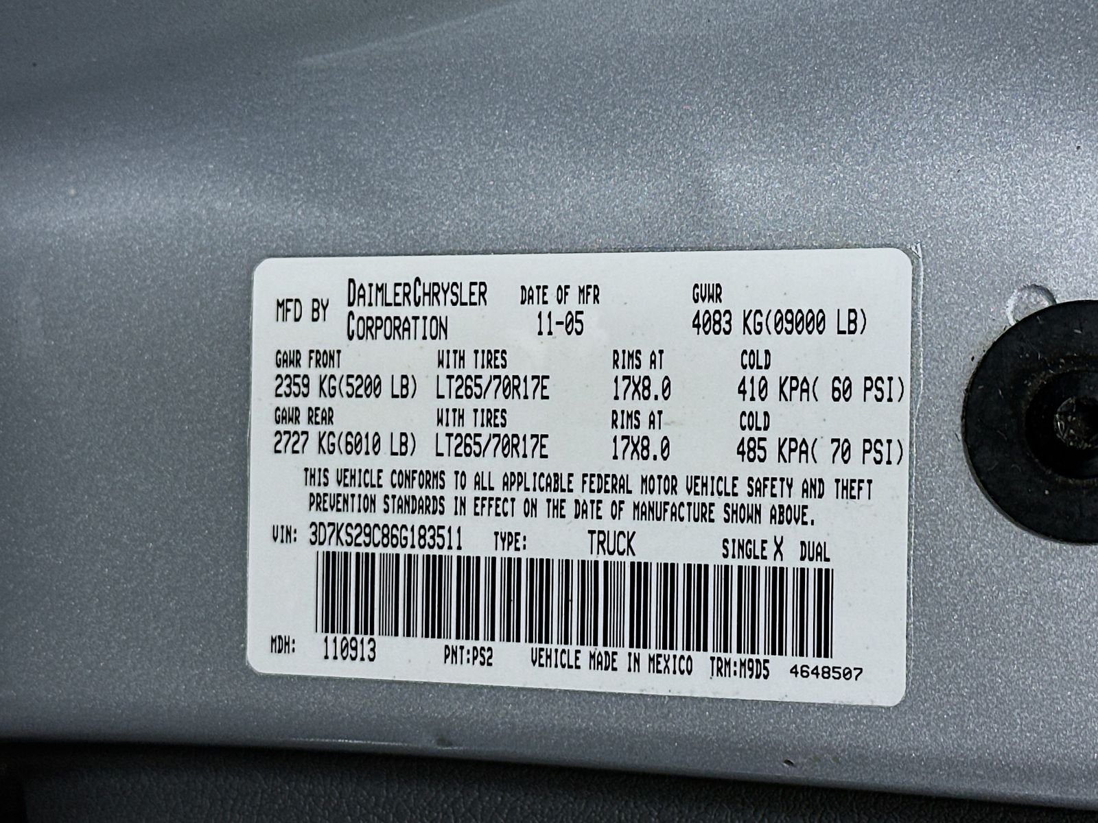 Used 2006 Bright Silver Metallic Dodge SLT image 30