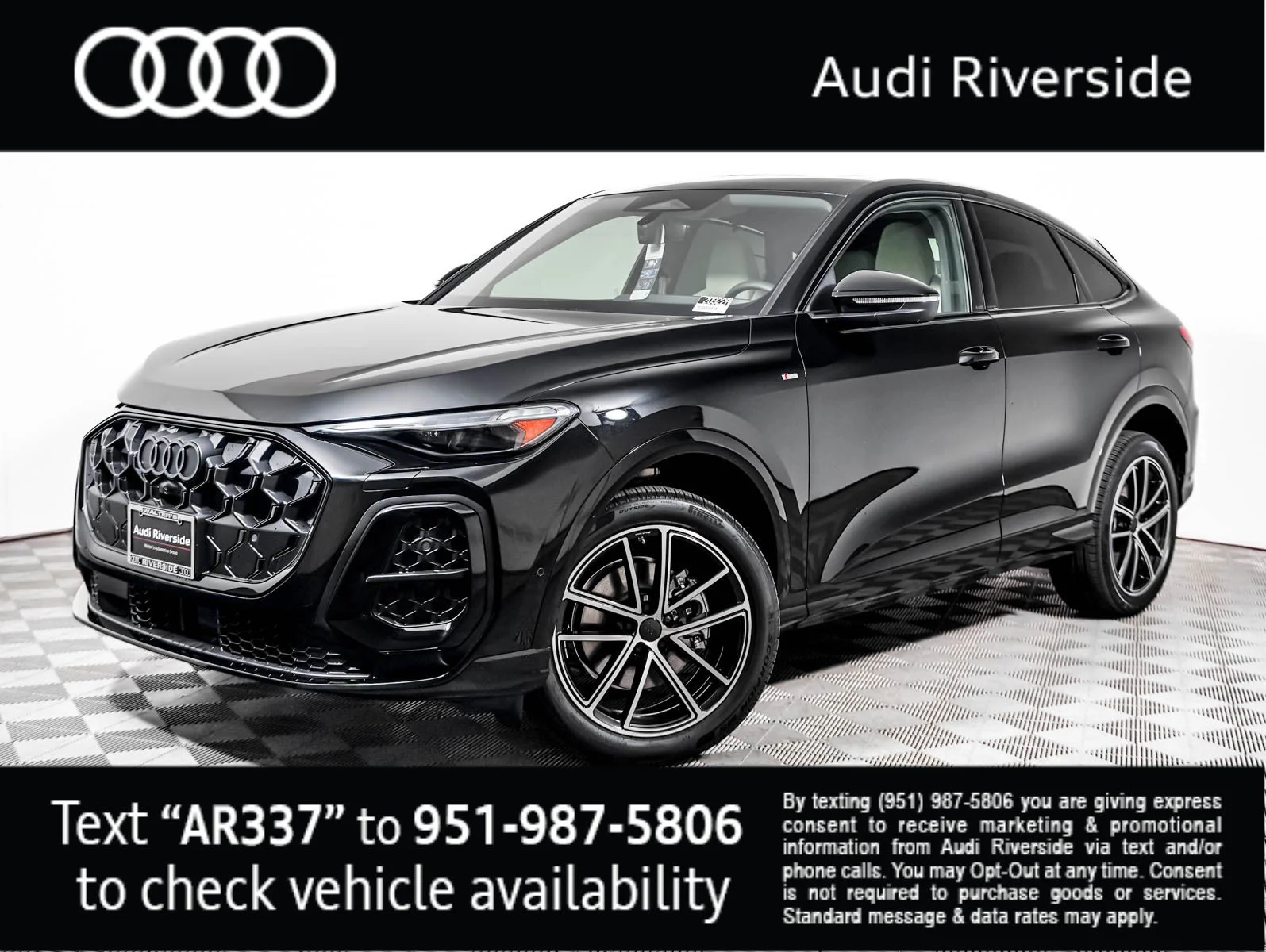 New 2026 Mythos Black Metallic Audi Premium Plus image 1