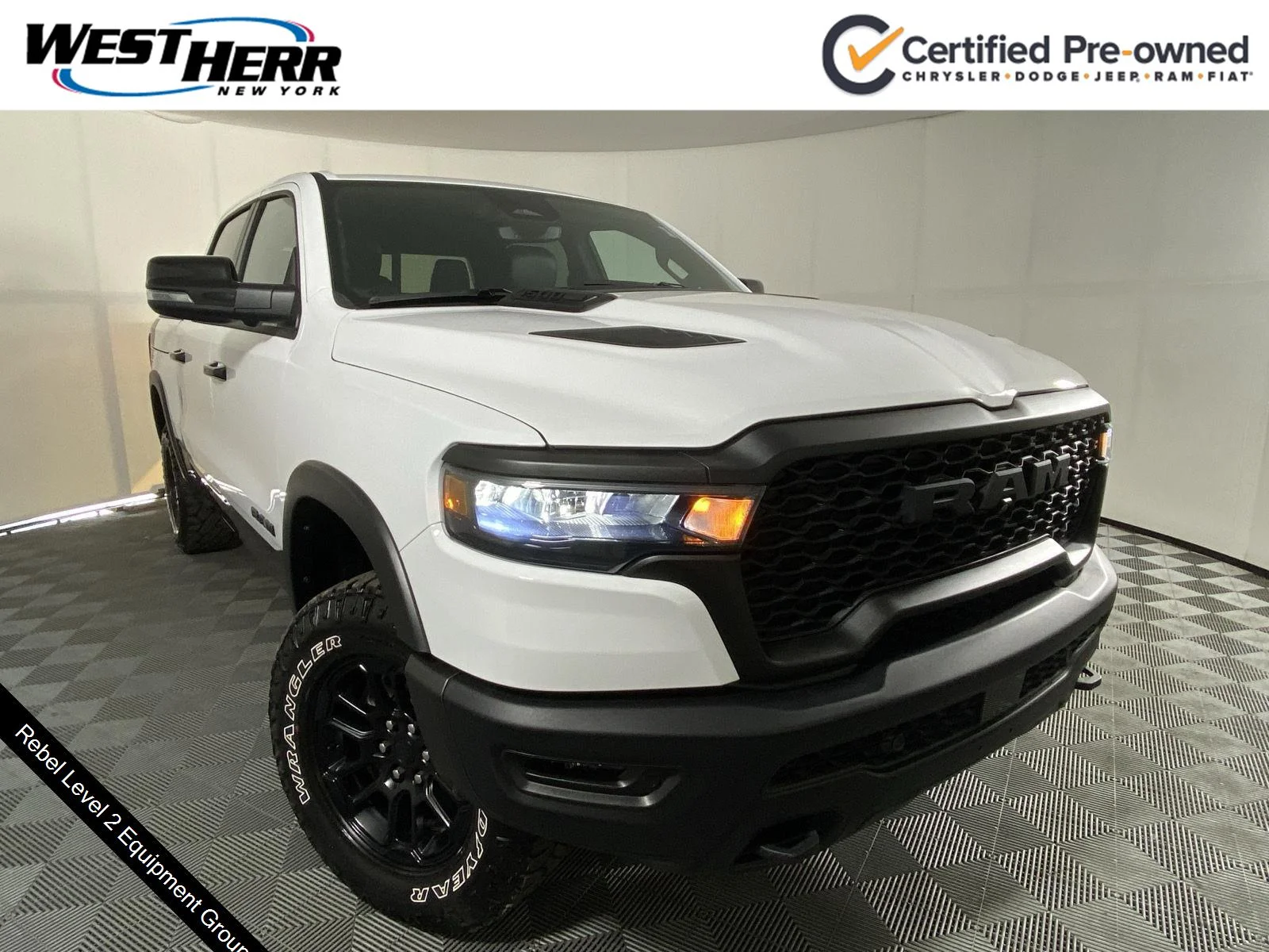 Used 2025 Bright White Clearcoat Ram Rebel image 1