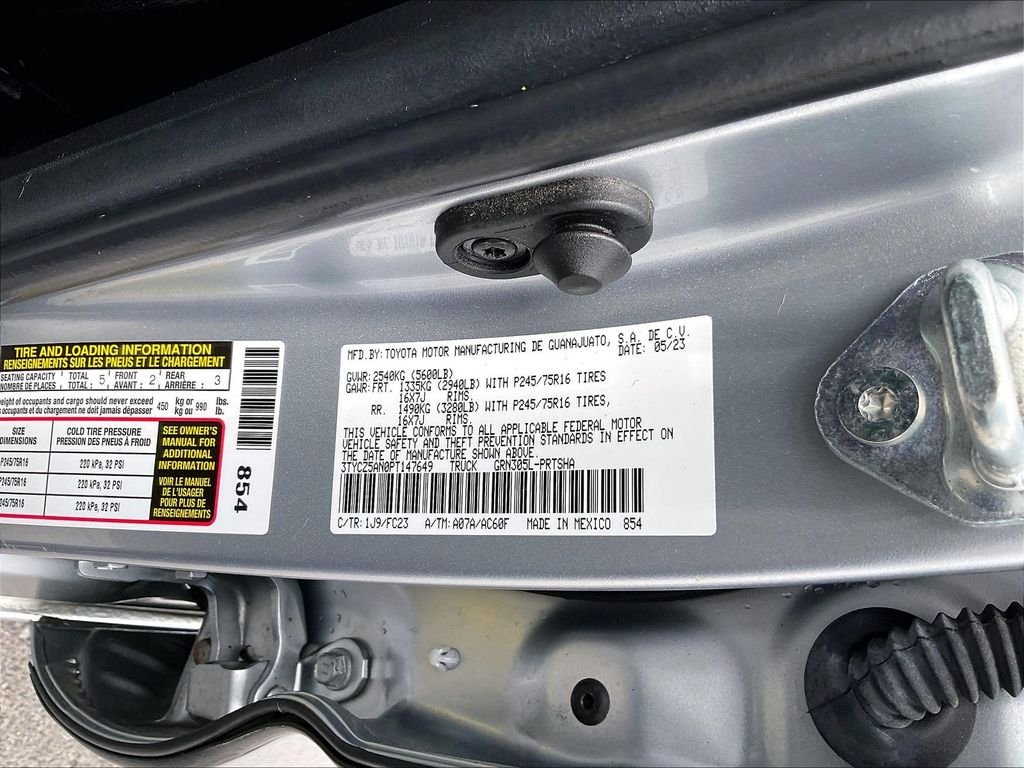 Used 2023 Celestial Silver Metallic Toyota SR5 image 36