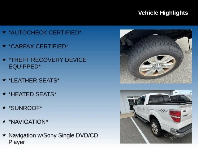 Used 2012 White Ford Lariat image 4