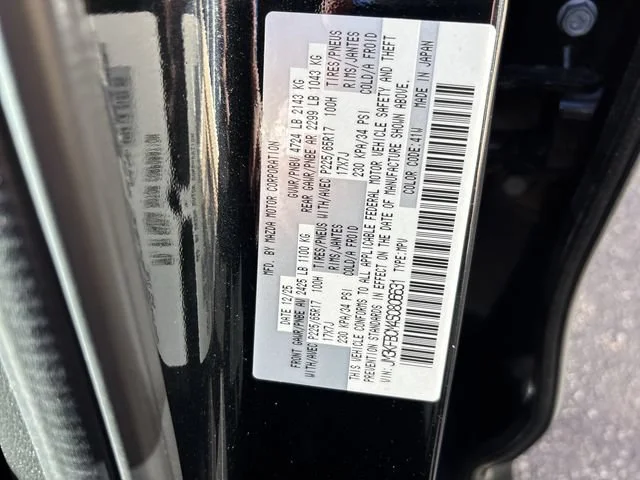 Used 2025 Jet Black Mica Mazda 2.5 S Preferred Package image 15