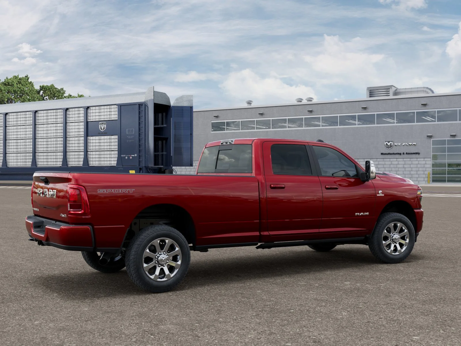 New 2026 Molten Red Pearl-Coat Exterior Paint RAM LARAMIE image 2