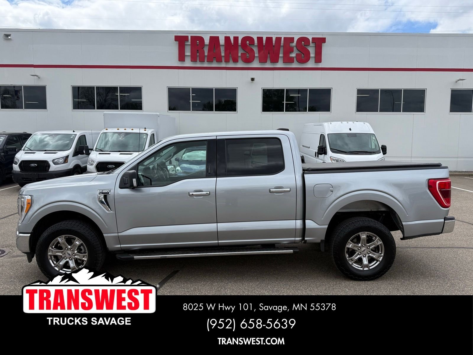 Used 2021 Ford F-150 XLT with VIN 1FTFW1E55MKE56573 for sale in Minneapolis, Minnesota