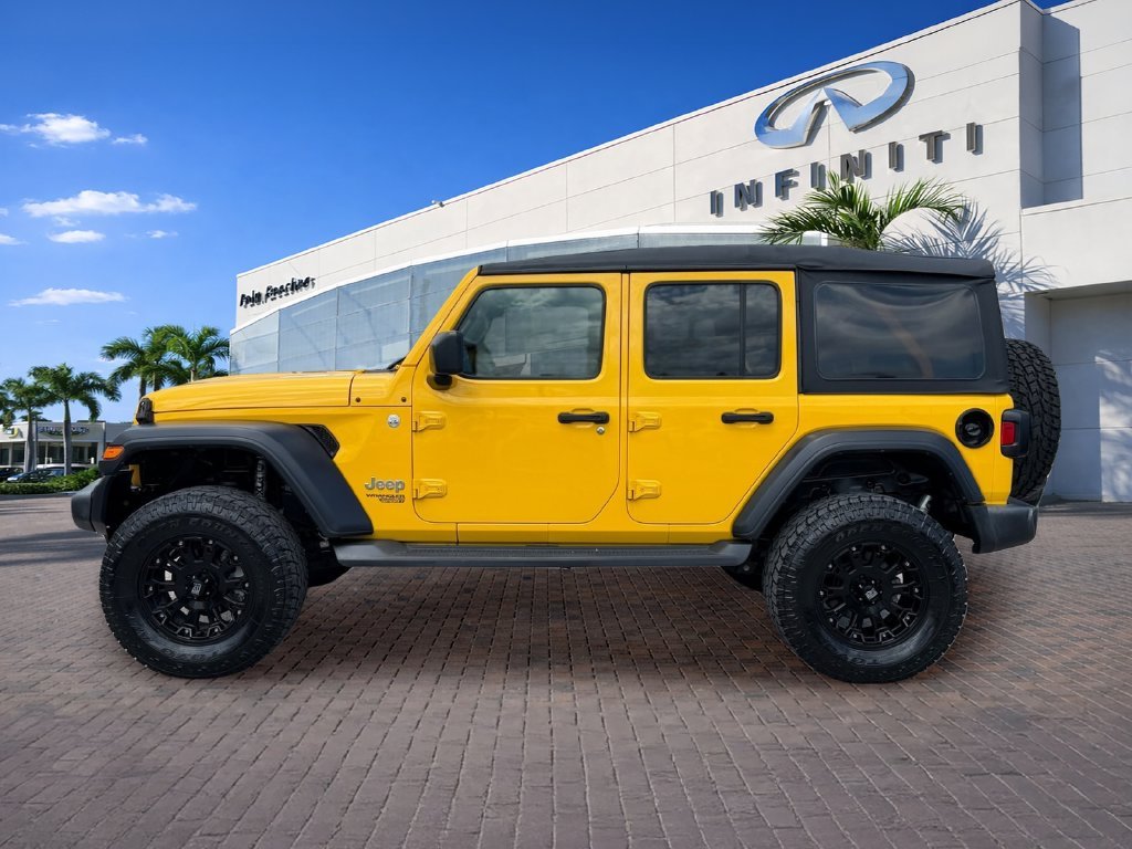Used 2018 Yellow Jeep Unlimited Sport S image 4