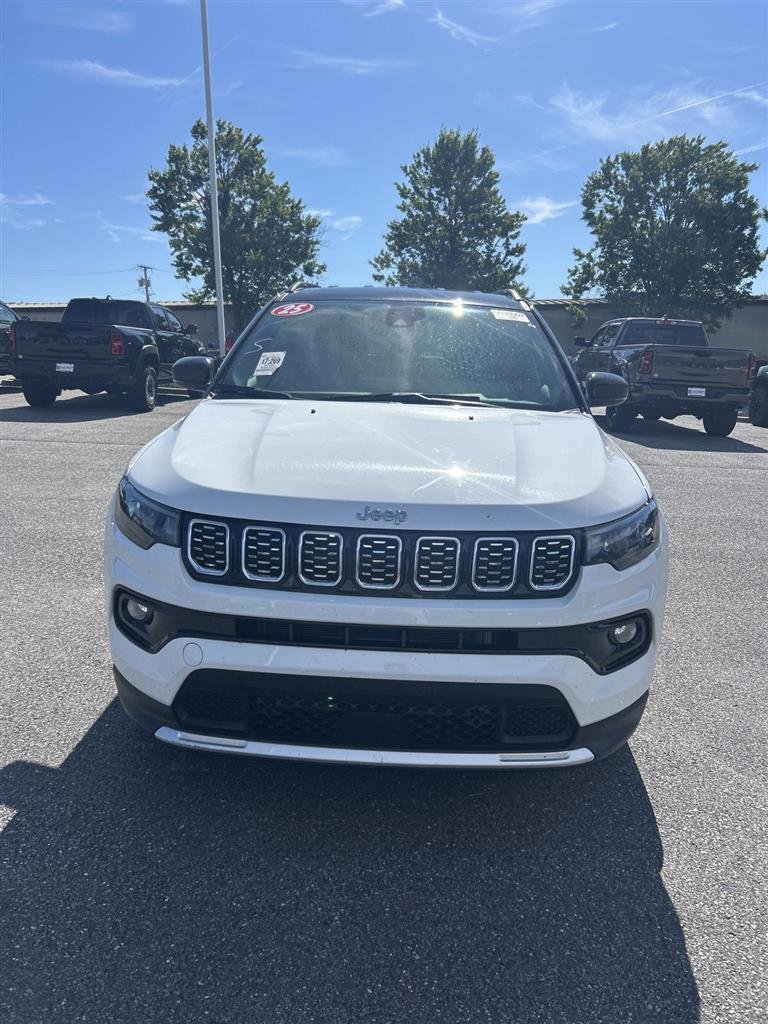 Used 2025 Bright White Clearcoat Jeep Limited image 2