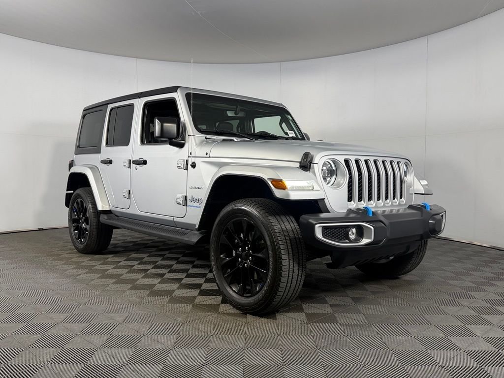 Certified Used 2023 Silver Jeep Sahara 4xe image 4
