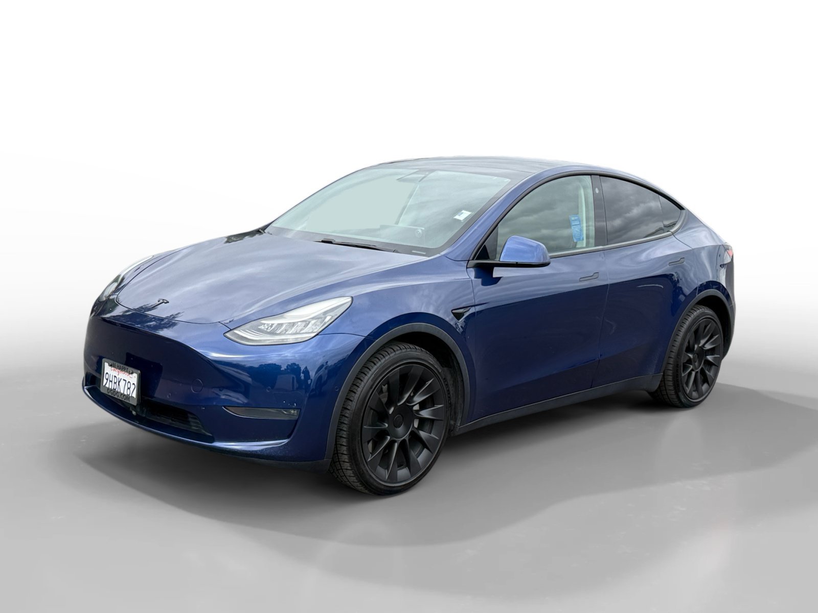 Used 2021 Deep Blue Metallic Tesla Long Range image 1