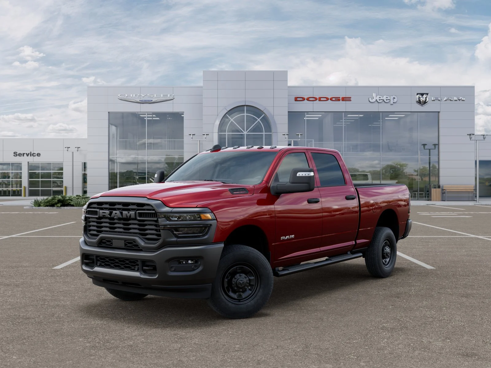 New 2026 Molten Red Pearl-Coat Exterior Paint RAM Tradesman image 23