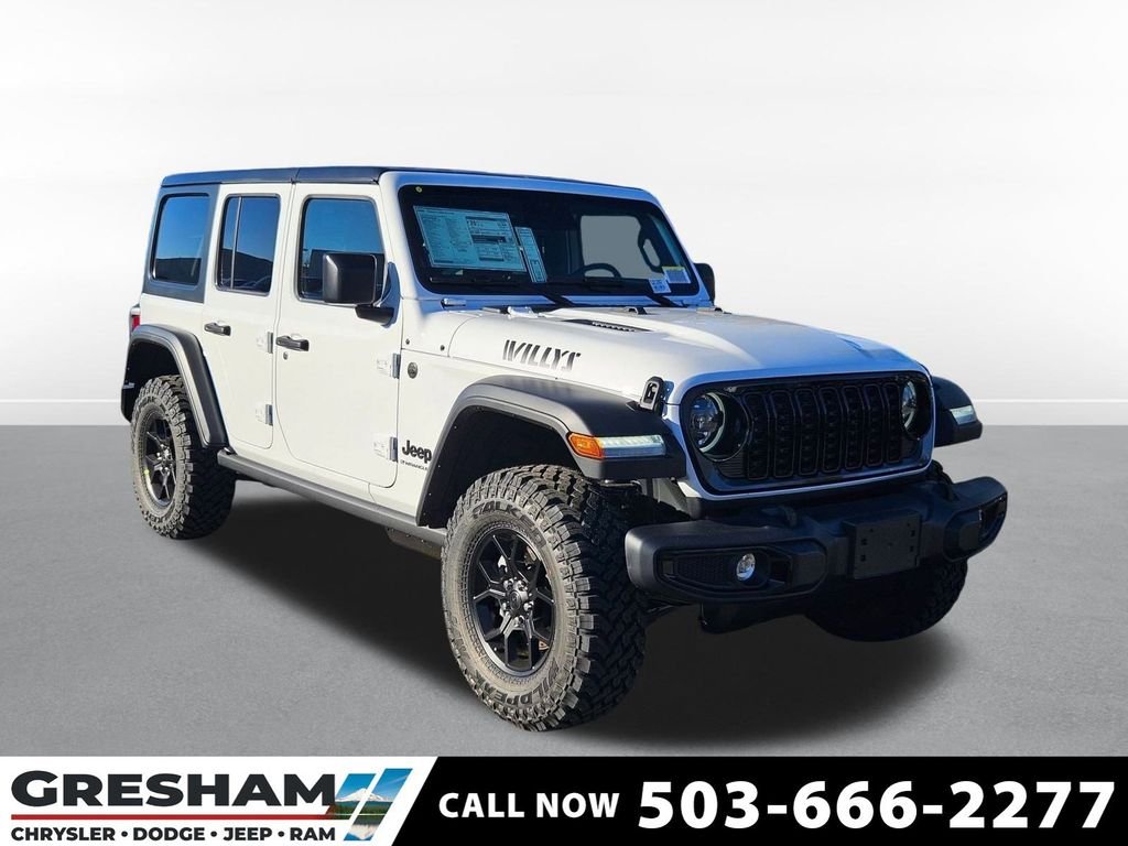 New 2026 Bright White Clear-Coat Exterior Paint Jeep Willys image 1