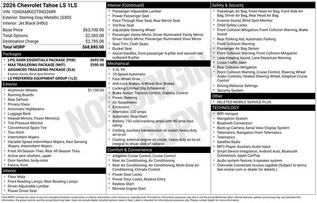 2026 Chevrolet Tahoe LS - Photo 37