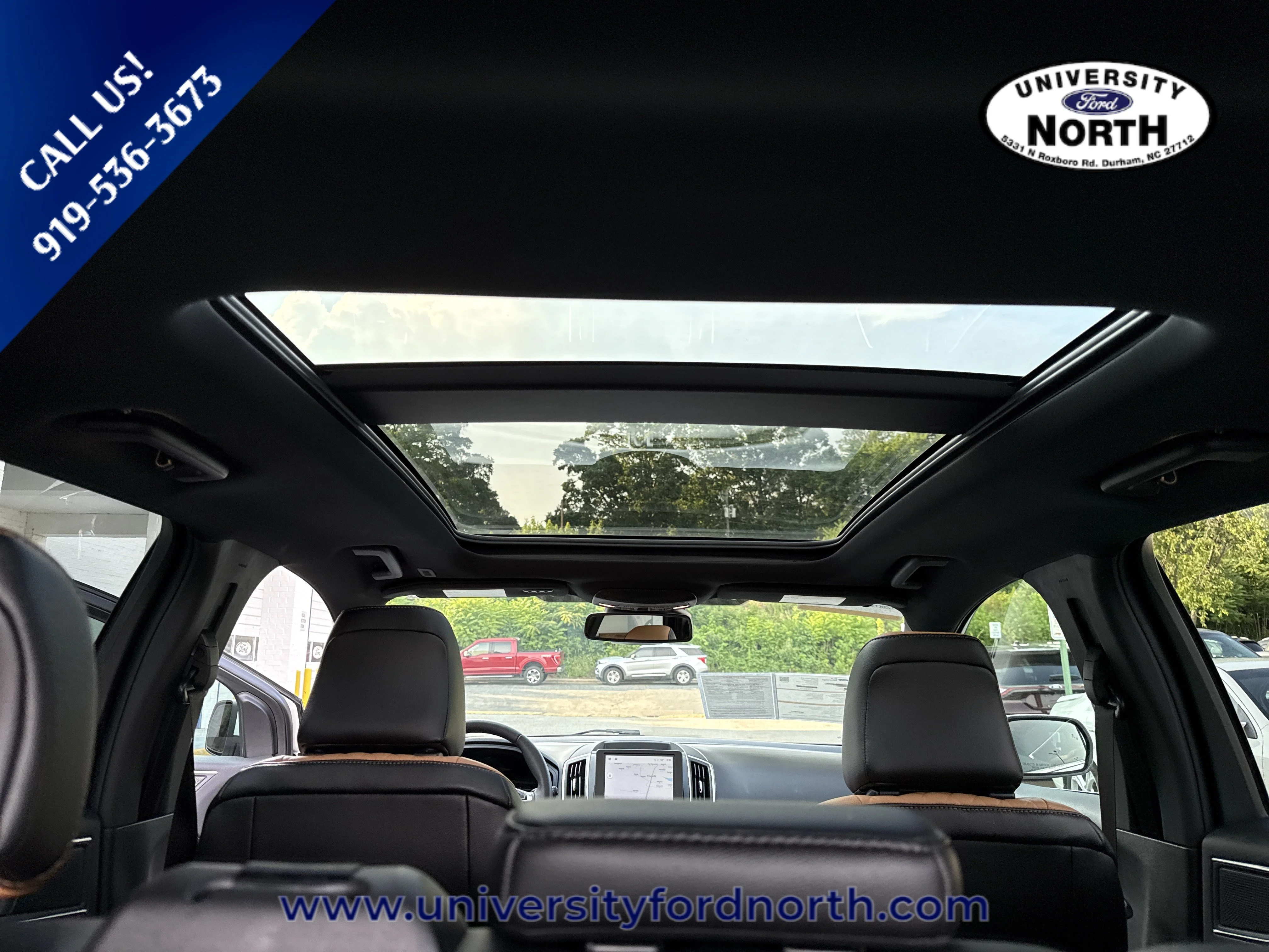 Used 2024 Star White Metallic Tri-Coat Ford Titanium image 45