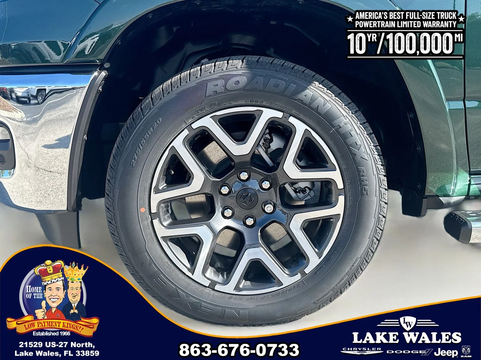 New 2026 Serrano-Green Metallic Exterior Paint RAM Laramie image 31