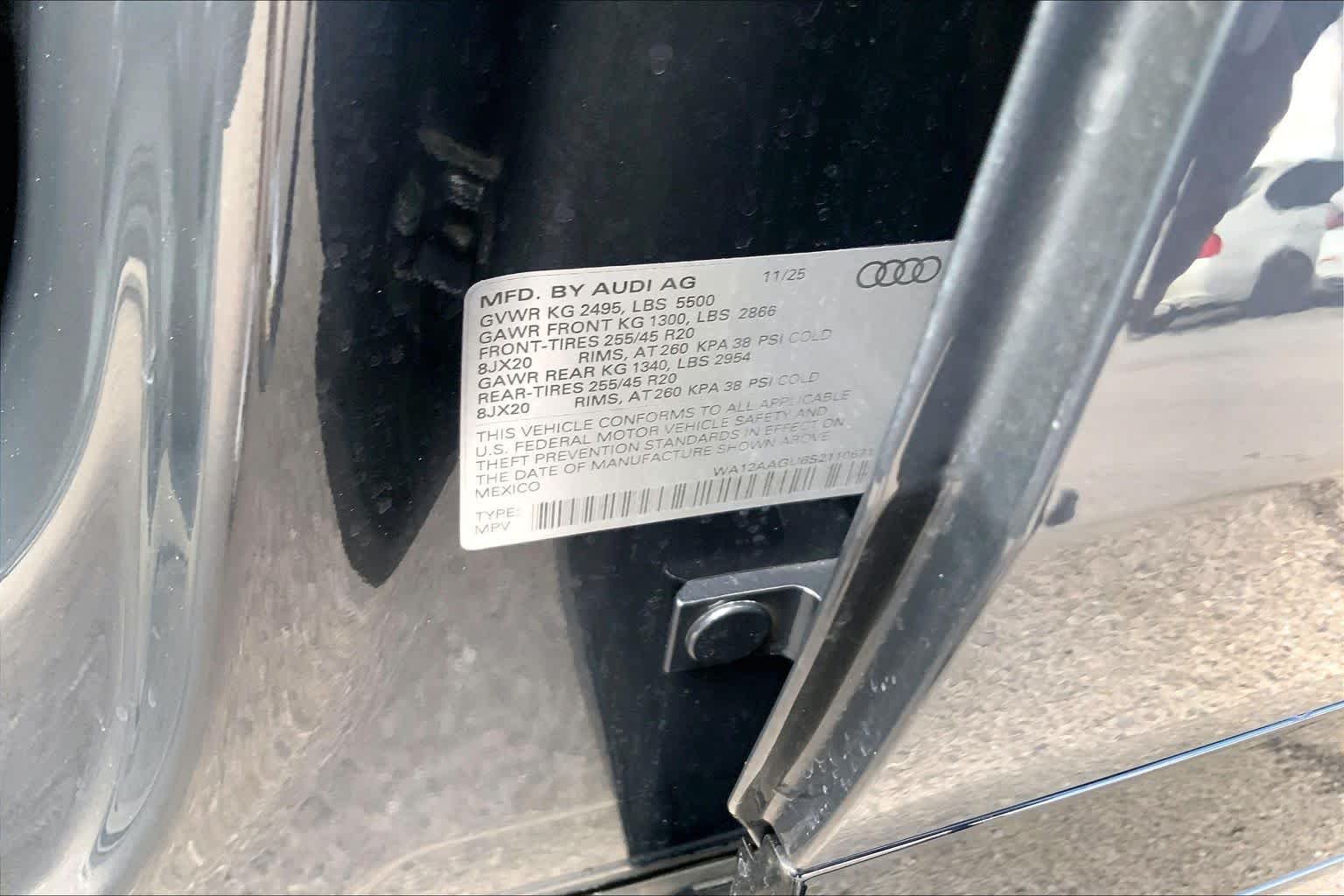 Used 2025 Tambora Gray Metallic Audi Premium Plus image 35