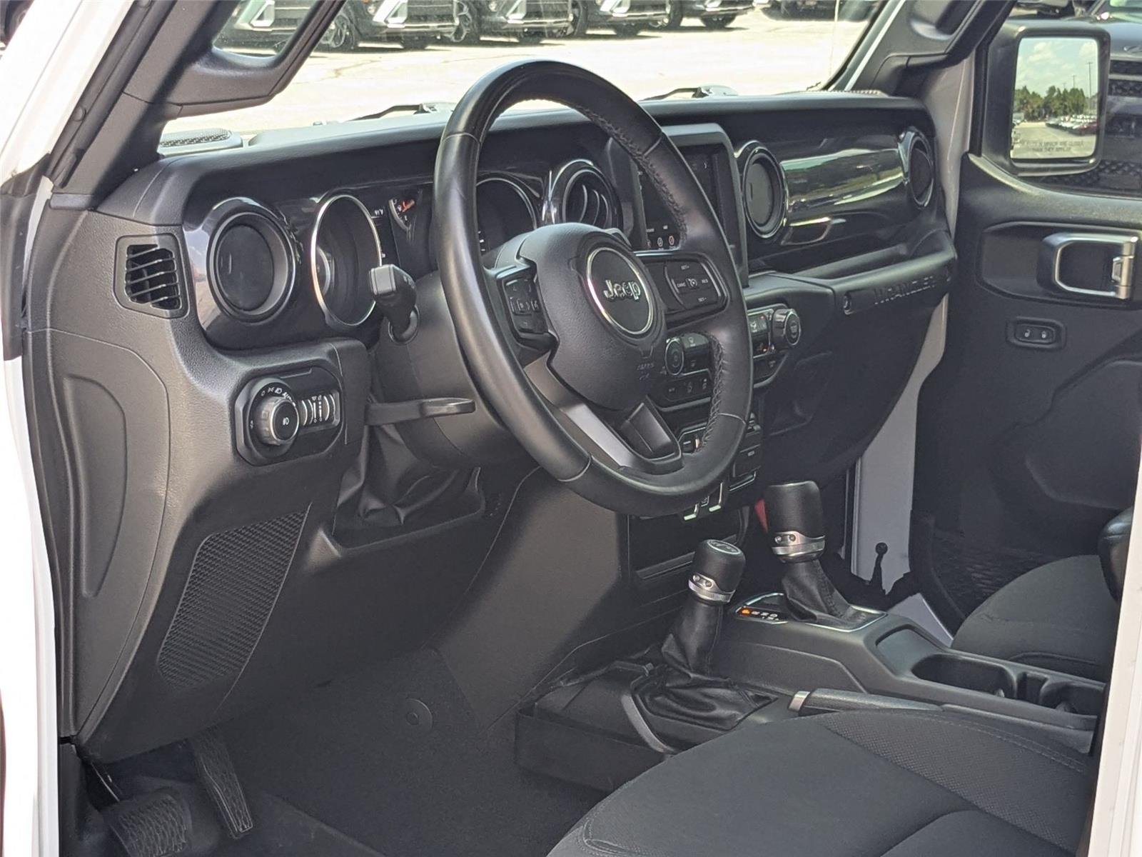Used 2022 Bright White Clearcoat Jeep Unlimited Sport Altitude image 2