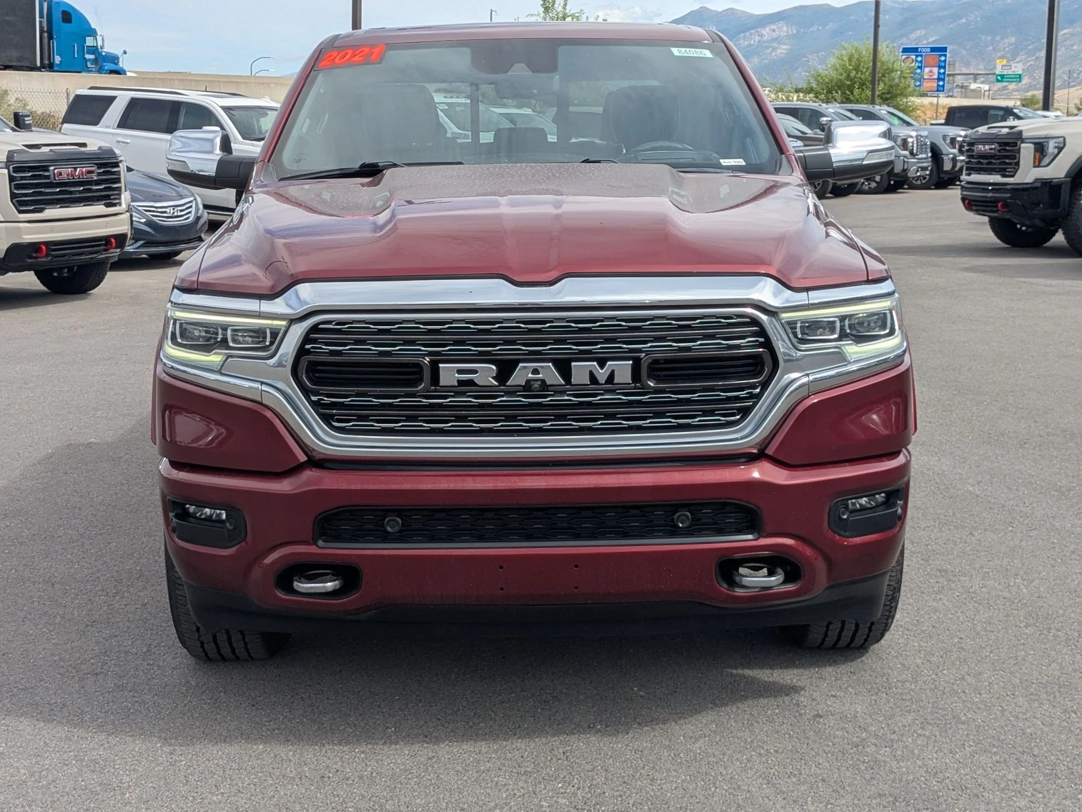 Used 2021 Delmonico Red Pearlcoat Ram Limited image 9