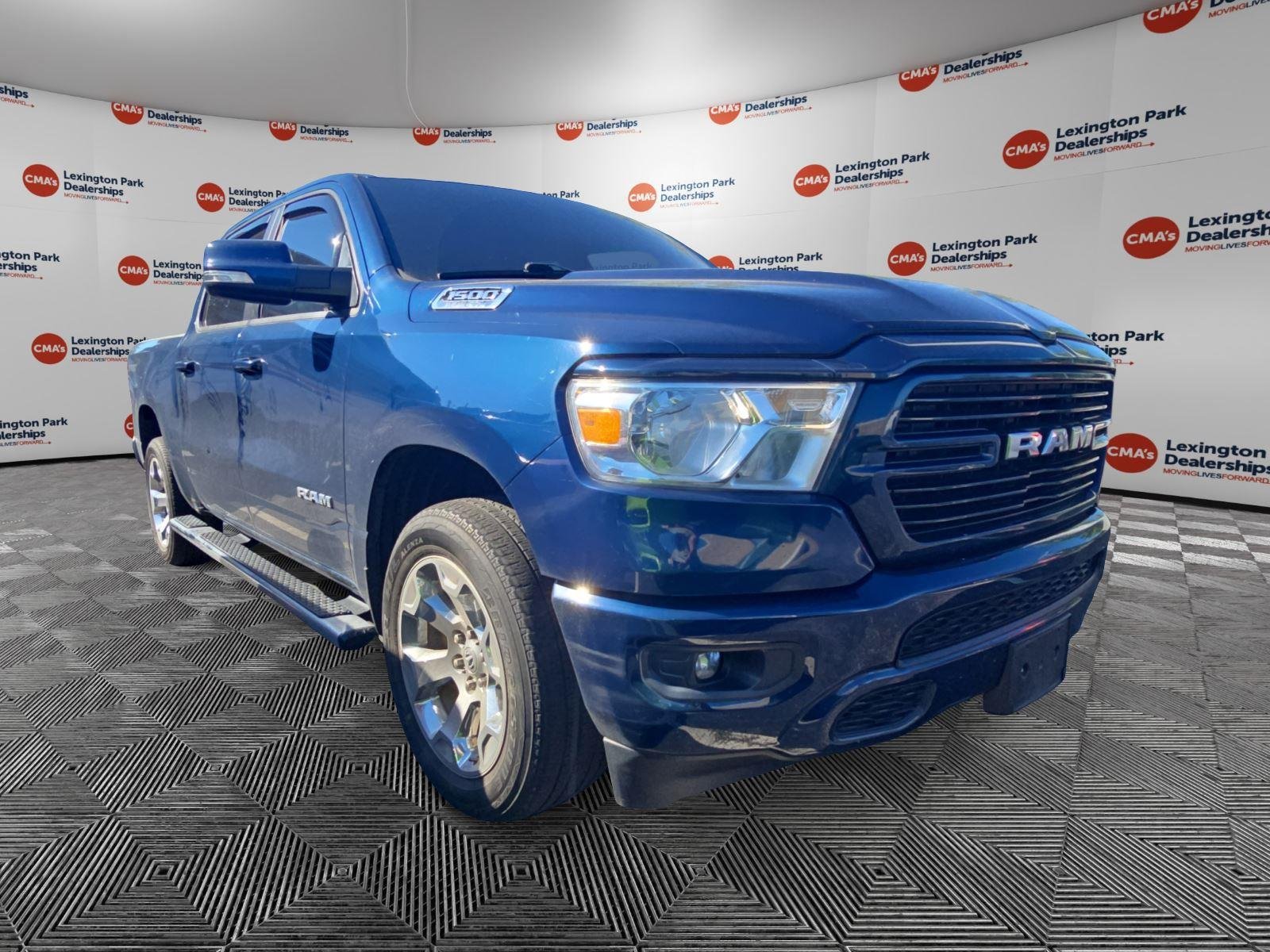 Used 2020 Patriot Blue Pearlcoat Ram Big Horn image 1