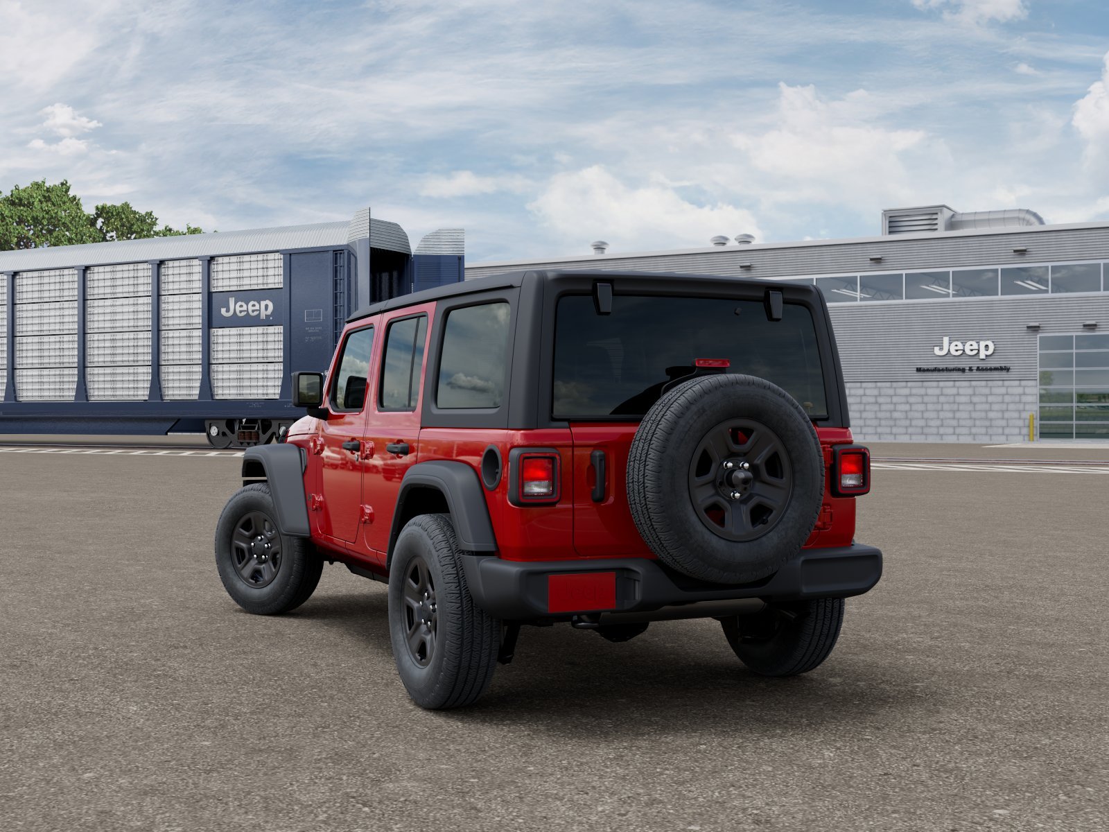 New 2026 Firecracker Red Clear-Coat Exterior Paint Jeep Sport image 12