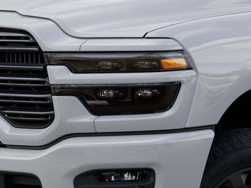 New 2025 Bright White Clear-Coat Exterior Paint RAM Laramie image 32