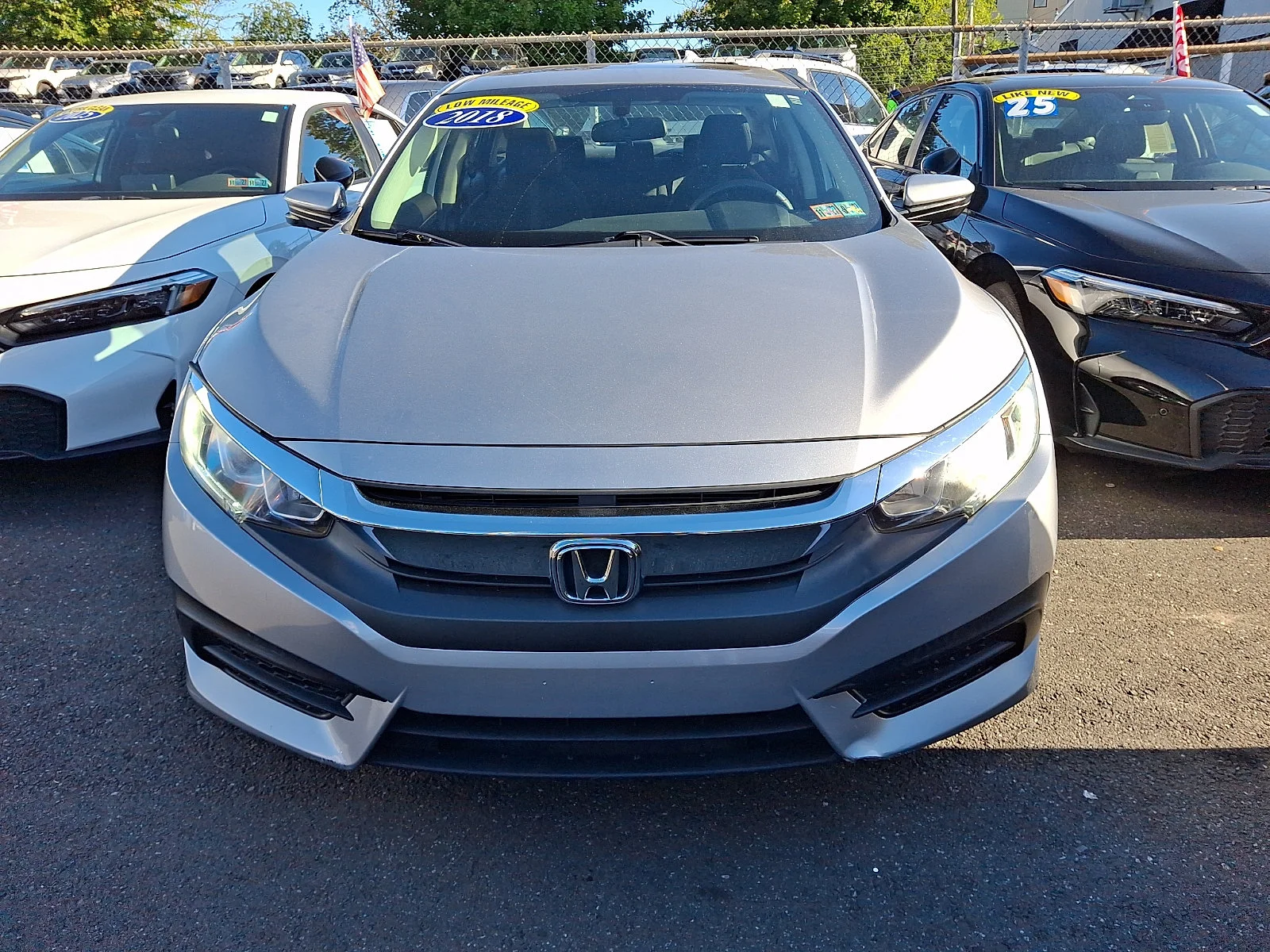 Used 2018 Honda Civic EX with VIN 2HGFC2F78JH507826 for sale in Ardmore, PA
