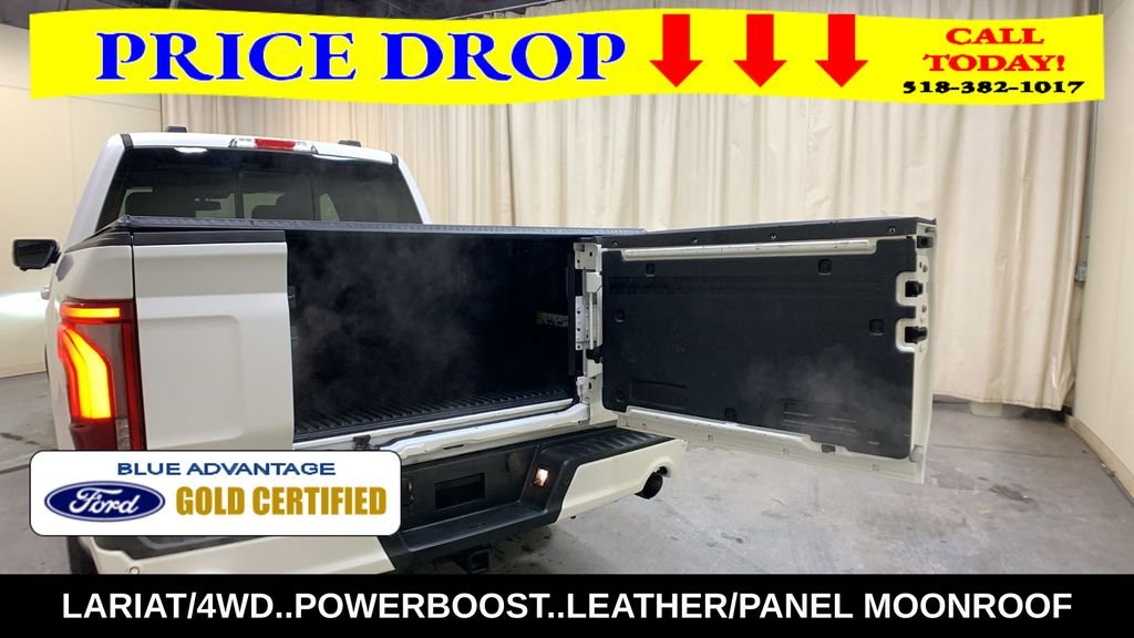 Certified Used 2025 White Metallic Ford Lariat image 22
