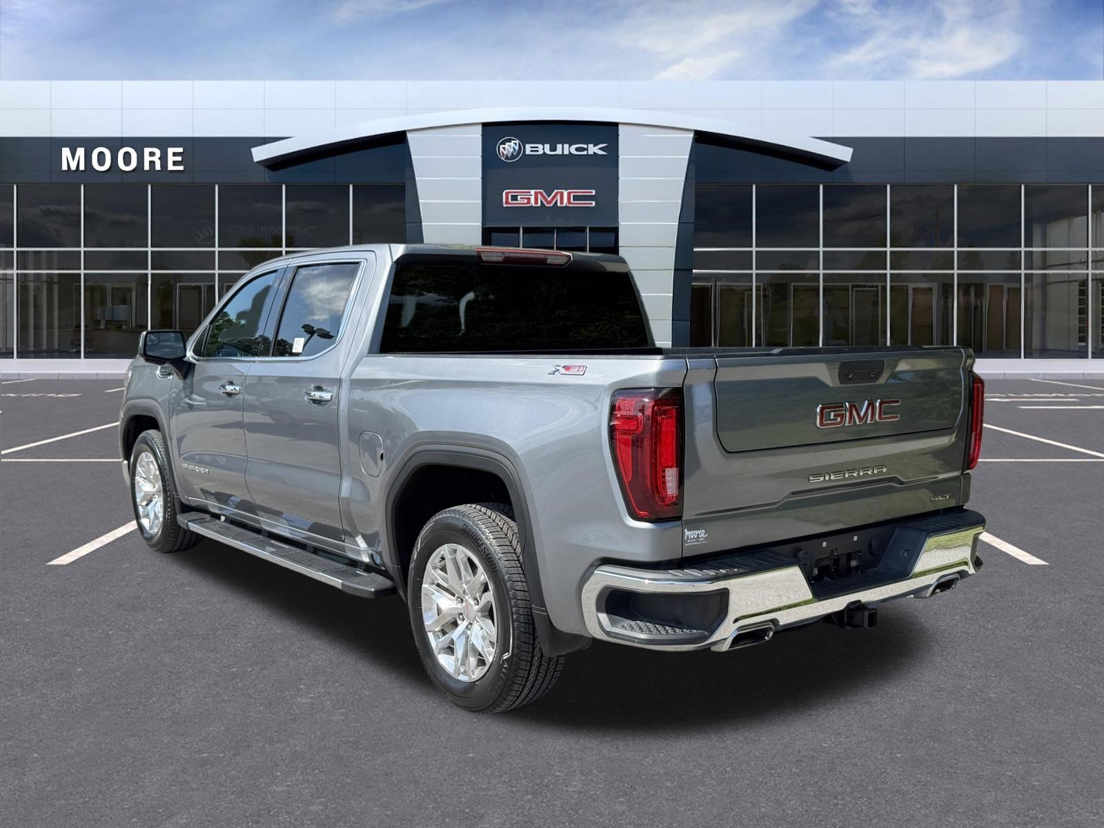 Used 2021 SATIN STEEL METALLIC GMC SLT image 5