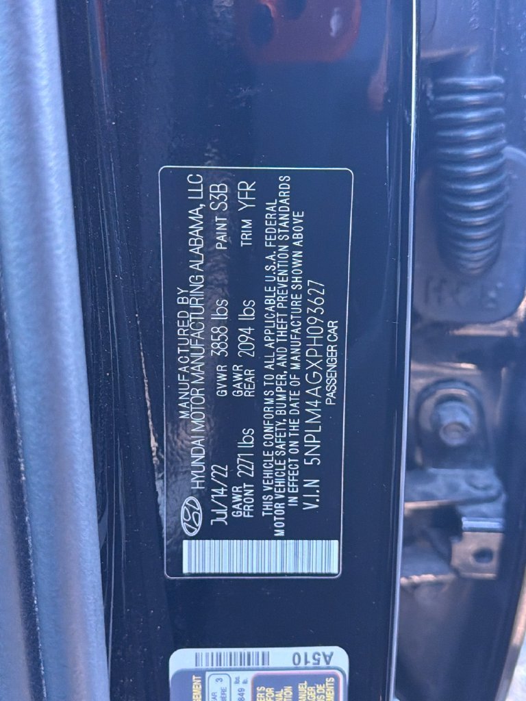 Used 2023 Phantom Black Hyundai SEL image 29