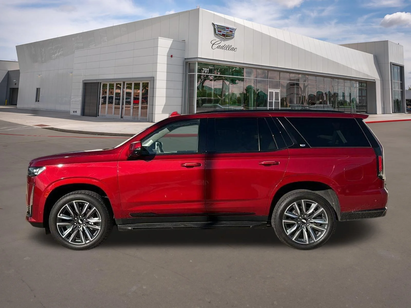 Used 2023 Radiant Red Tintcoat Cadillac RWD Sport Platinum image 2
