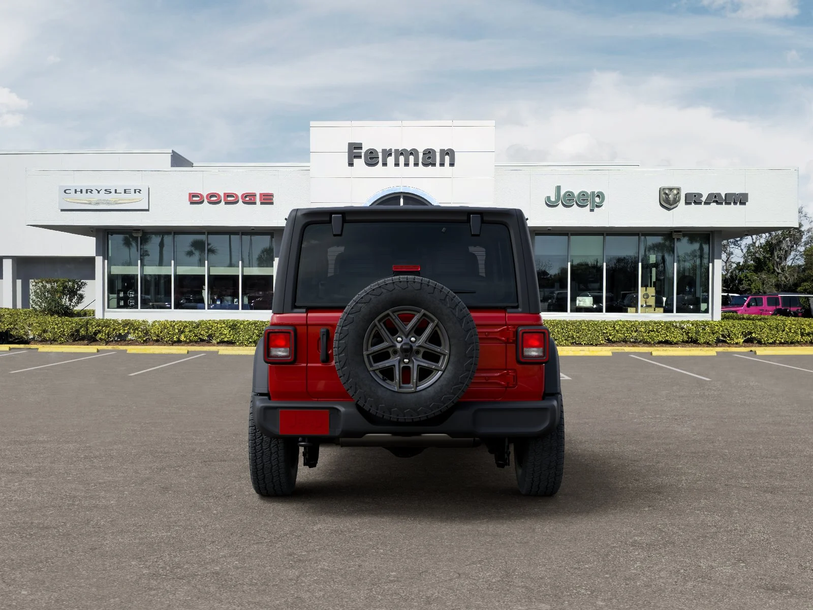 New 2026 Firecracker Red Clear-Coat Exterior Paint Jeep Sport S image 38