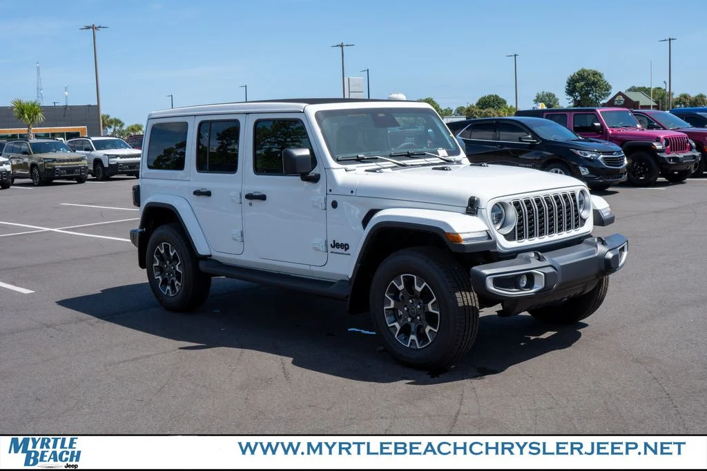 New 2026 Bright White Clear-Coat Exterior Paint Jeep Sahara image 8