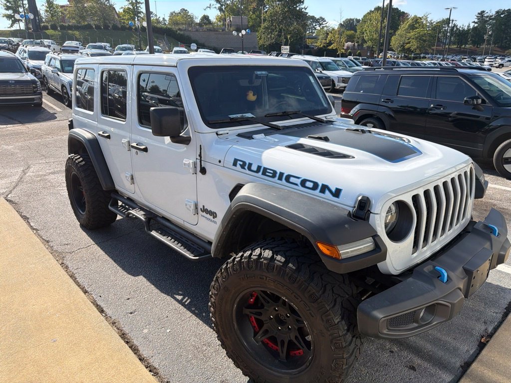 Used 2022 White Jeep Unlimited Rubicon 4xe image 6