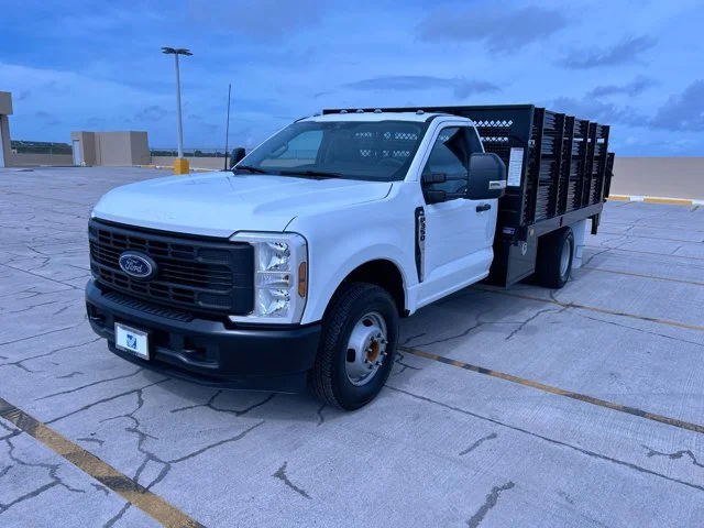 New 2025 OXFORD WHITE Ford XL 12ft Stakebed GVWR 14,000lbs w/Tommy Lift Gate image 9