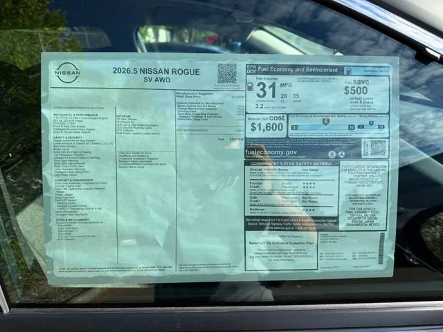 New 2026 Boulder Gray Pearl Nissan SV image 28