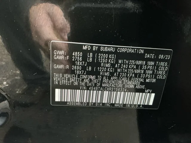 Certified Used 2024 Crystal Black Silica Subaru Onyx Edition image 16