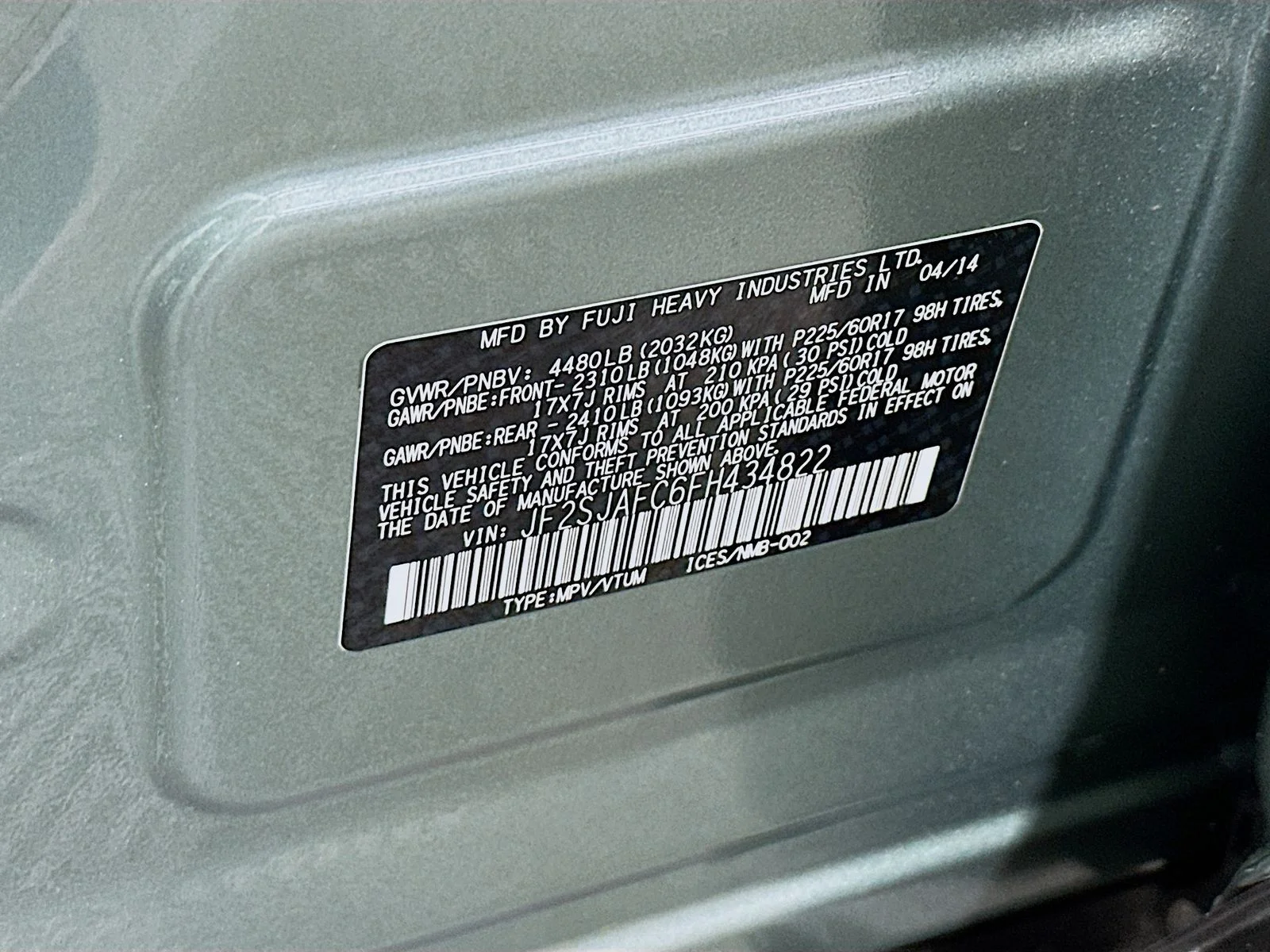 Used 2015 Green Subaru 2.5i Premium image 31