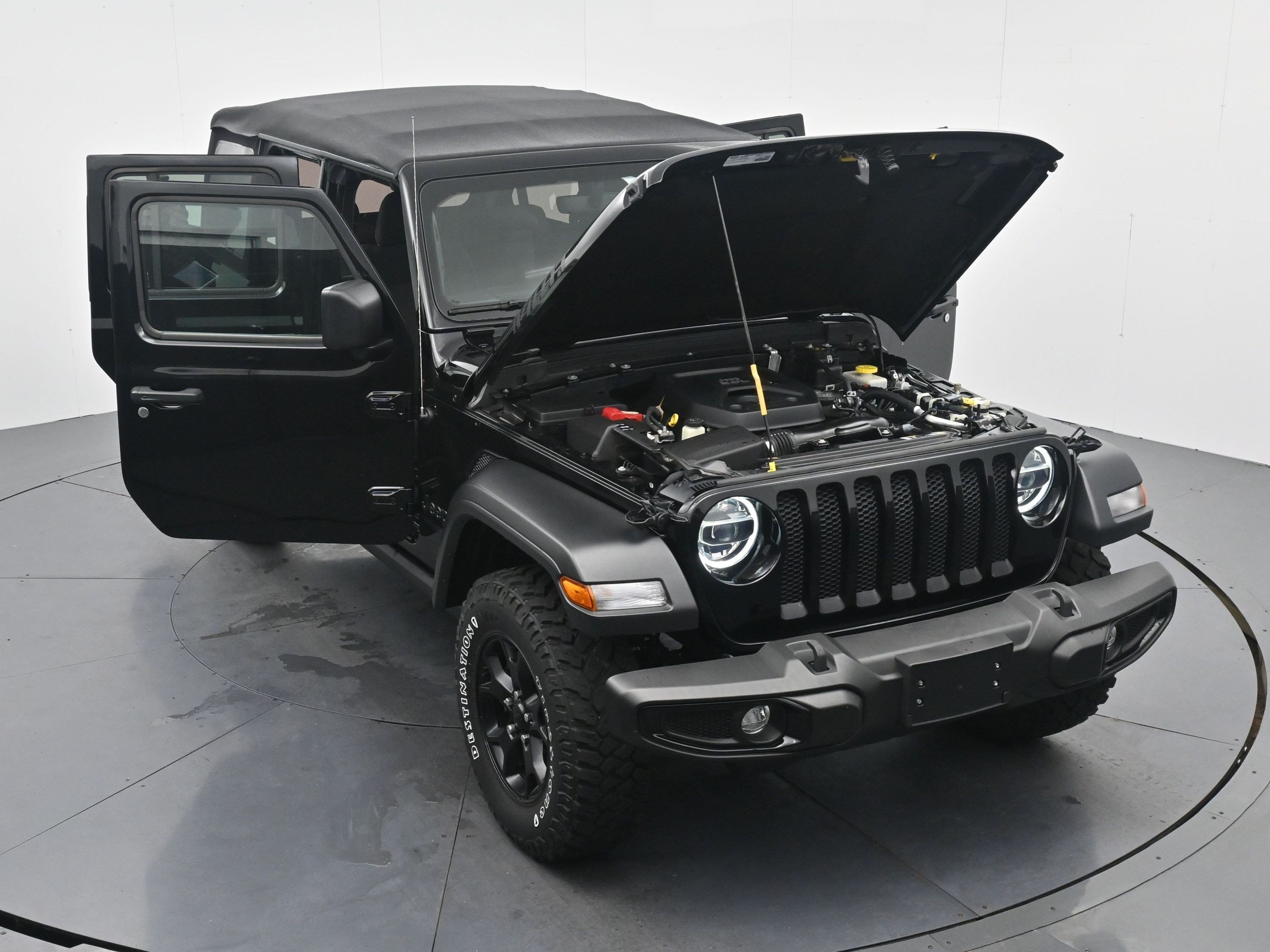Used 2022 Black Clearcoat Jeep Unlimited Willys image 33