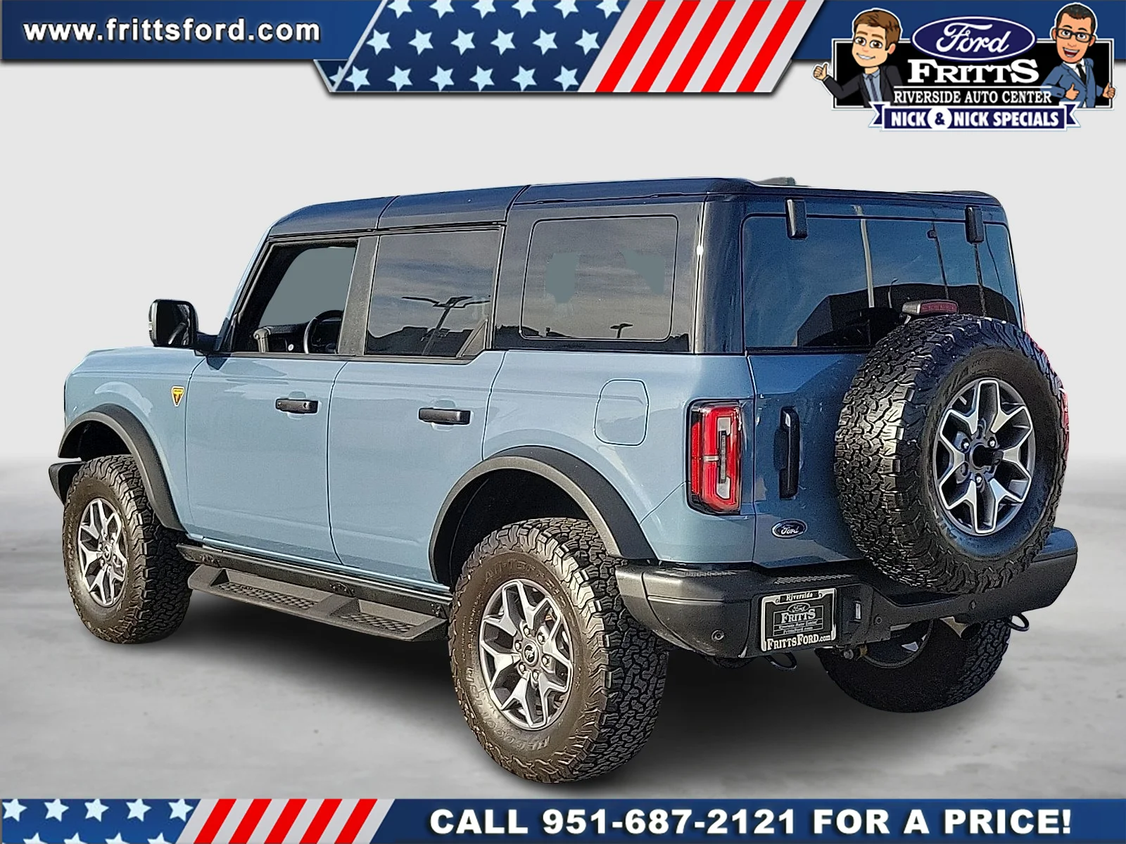 Certified Used 2025 Azure Gray Metallic Ford Badlands image 3