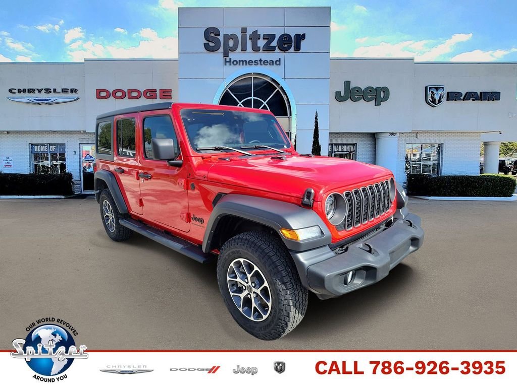 New 2025 Firecracker Red Clearcoat Jeep Sport S image 1