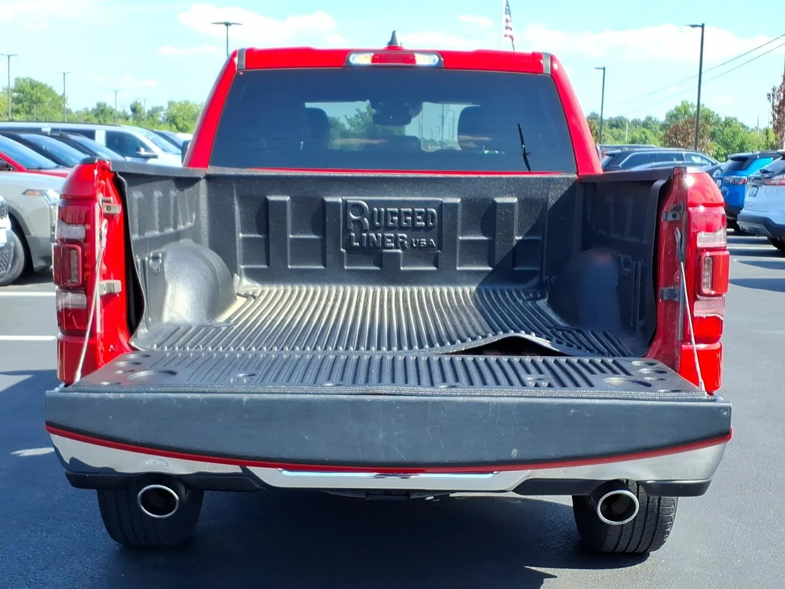 Used 2024 Flame Red Clearcoat Ram Laramie image 29