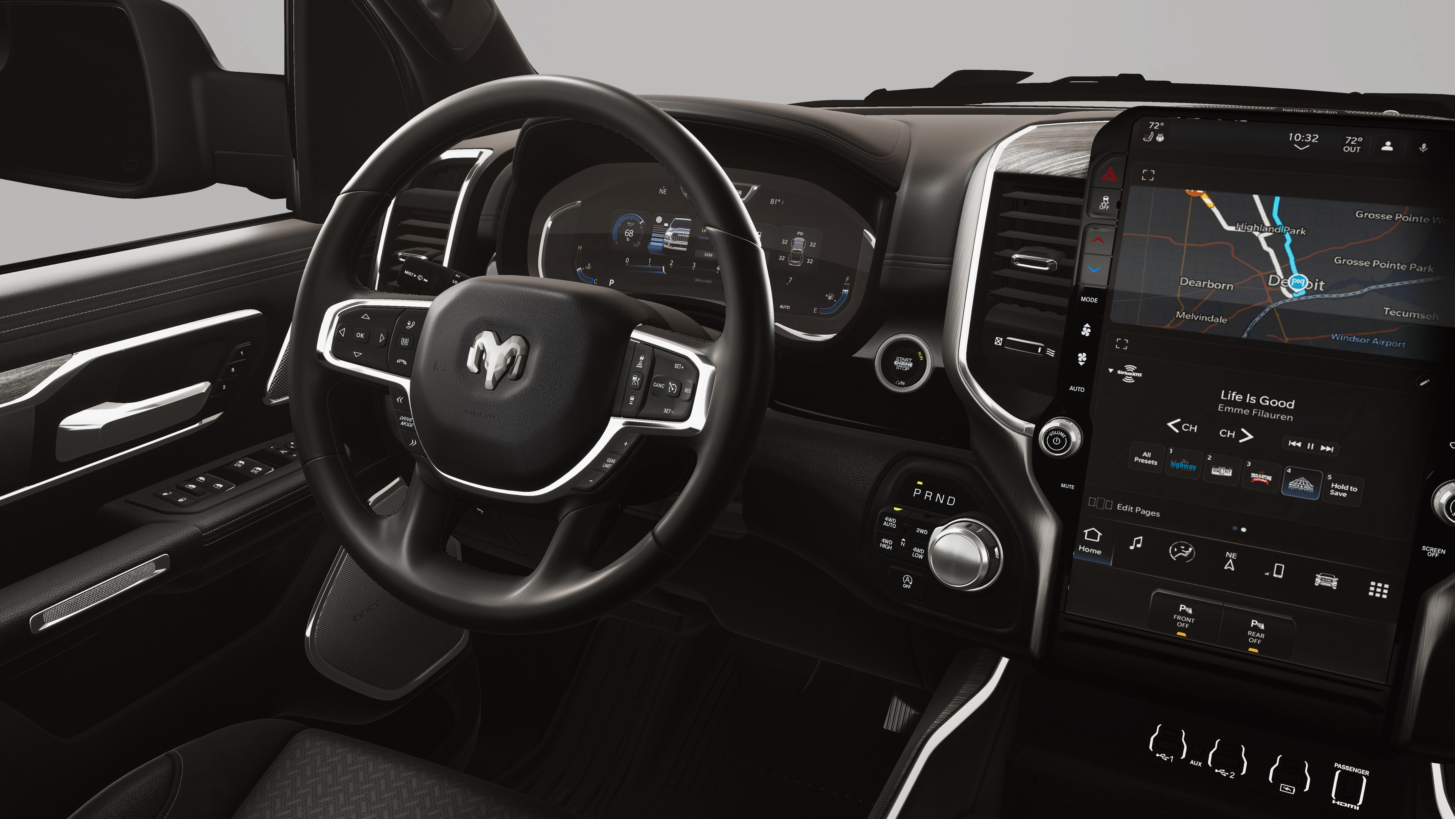 New 2026 Forged Blue Metallic Exterior Paint RAM Laramie Crew Cab 4x4 5