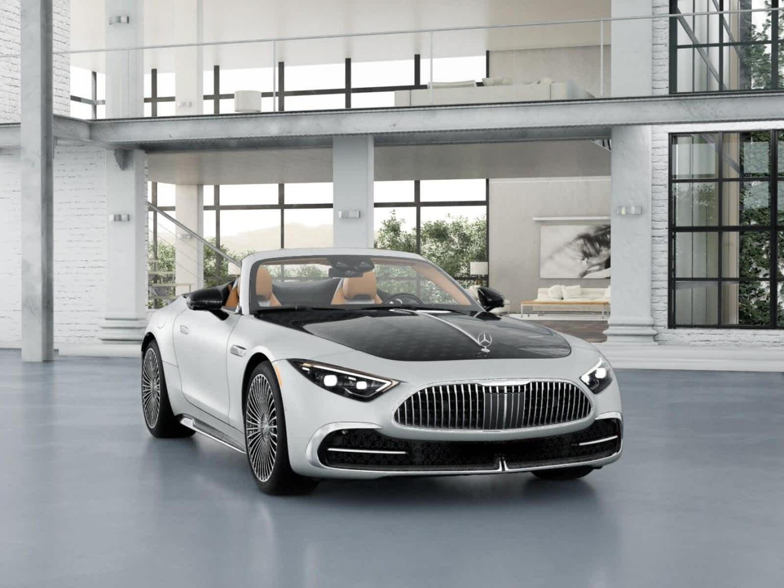 New 2027 MANUFAKTUR Moonlight White Magno Mercedes-Benz Maybach SL 680 Monogram Series image 9