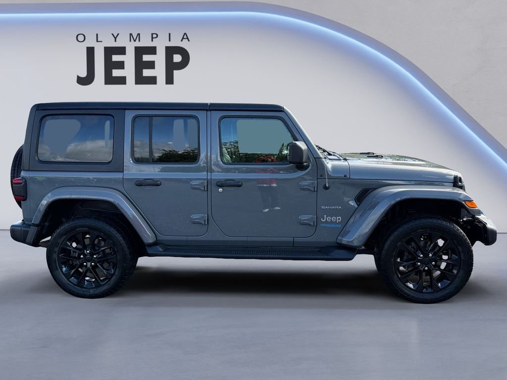 Used 2022 Gray Jeep Unlimited Sahara 4xe image 8