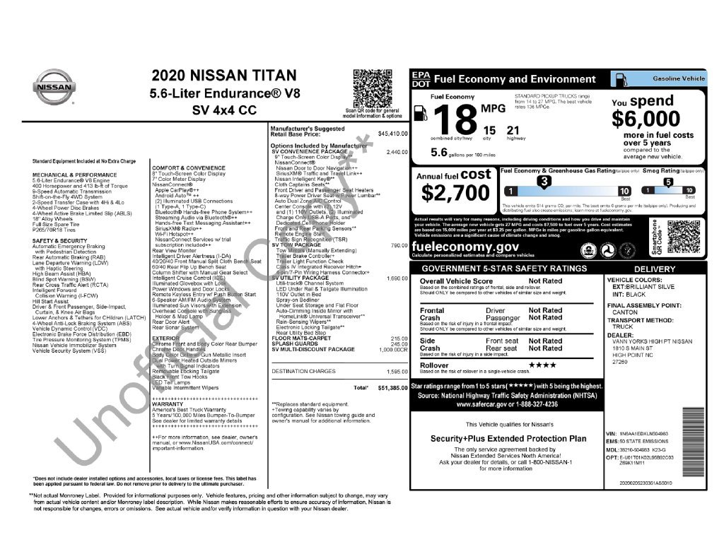 Used 2020 Silver Nissan SV image 38