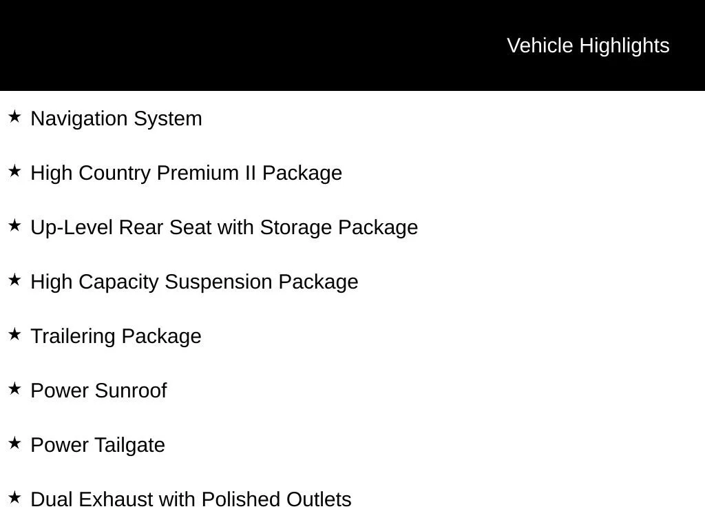 New 2026 Black Chevrolet High Country image 3