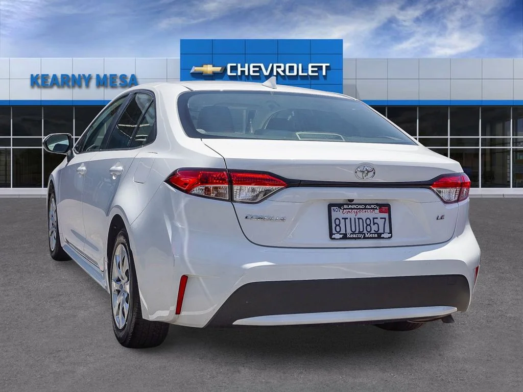 Used 2021 White Toyota LE image 4