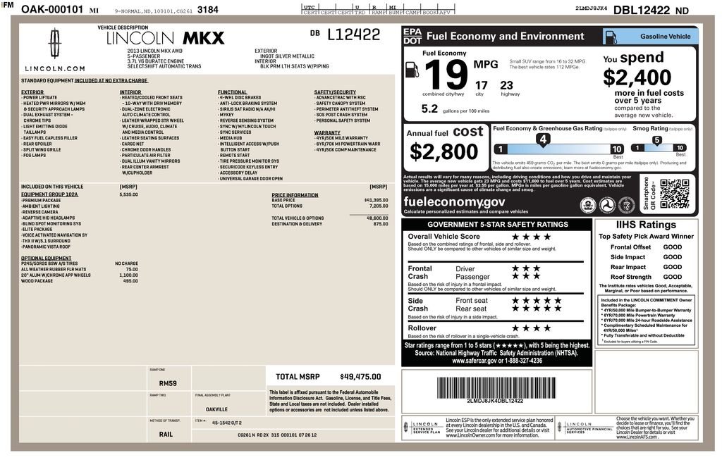 Used 2013 Ingot Silver Metallic Lincoln  image 30