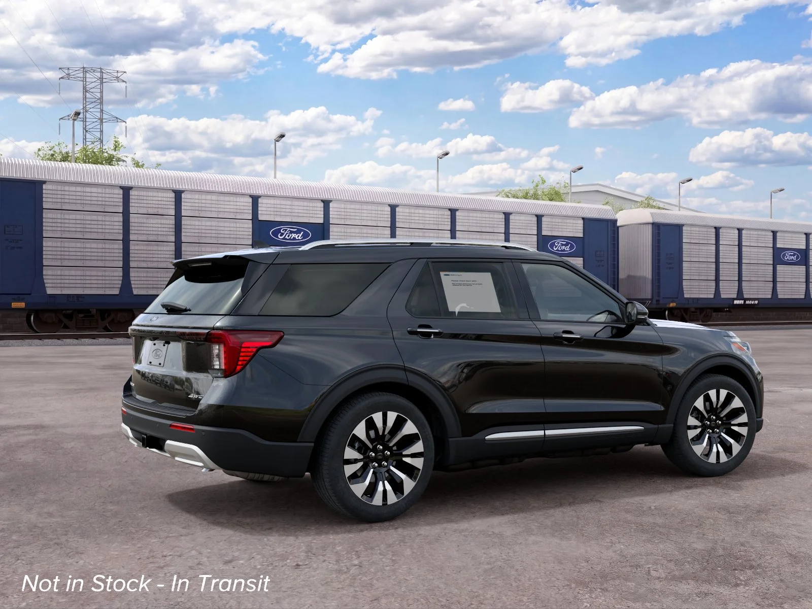 New 2027 Black Ford 4DR 4WD PLTNM image 6