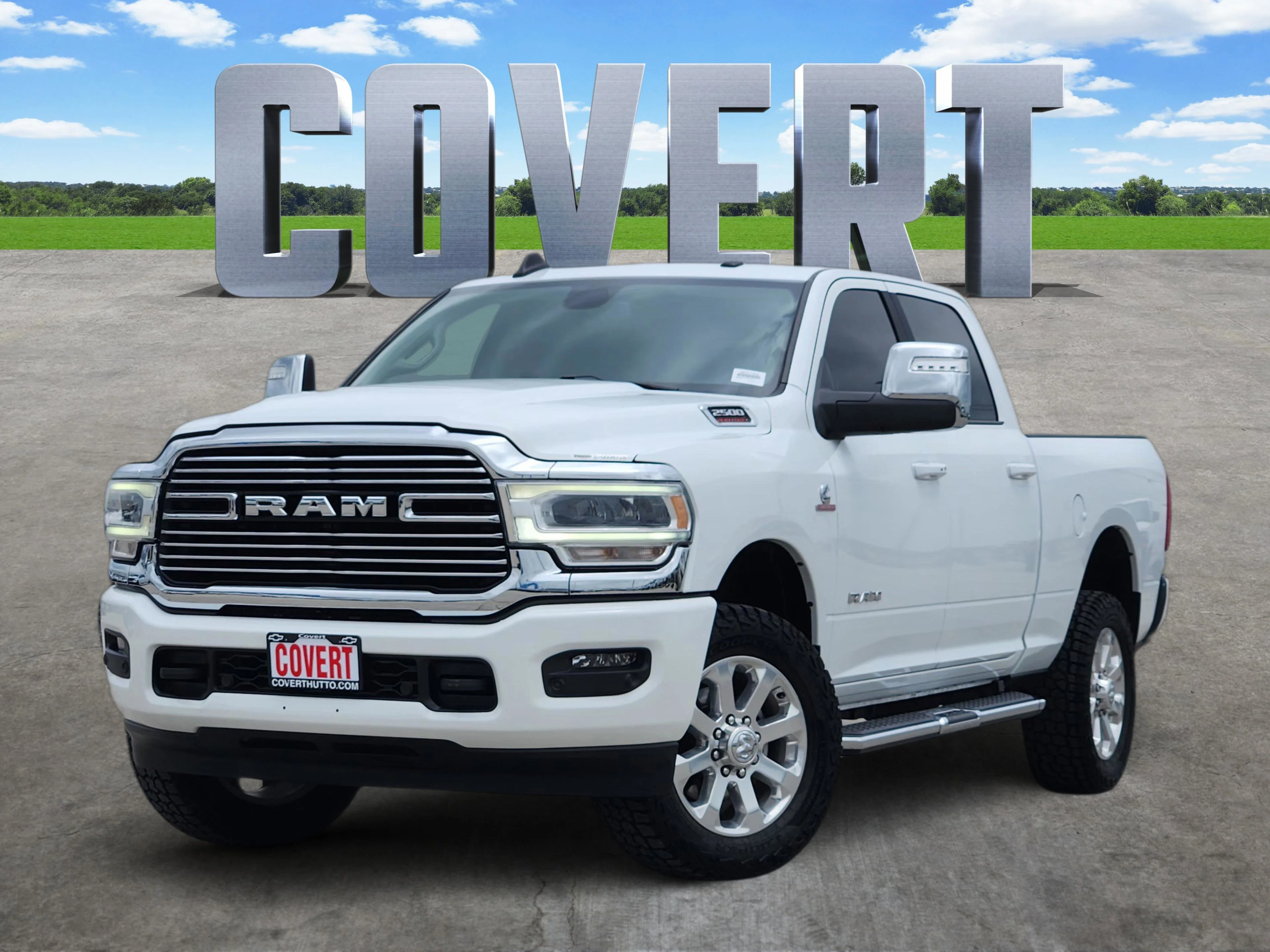 Used 2023 Bright White Clearcoat Ram Laramie image 1